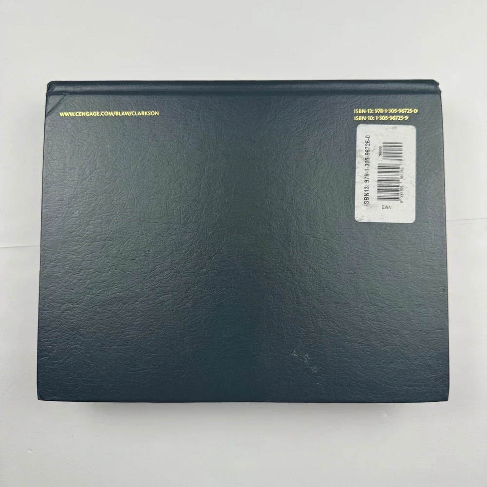 Cengage Business Law Text and Cases 14th Edition Clarkson Miller Cross Hardcover
